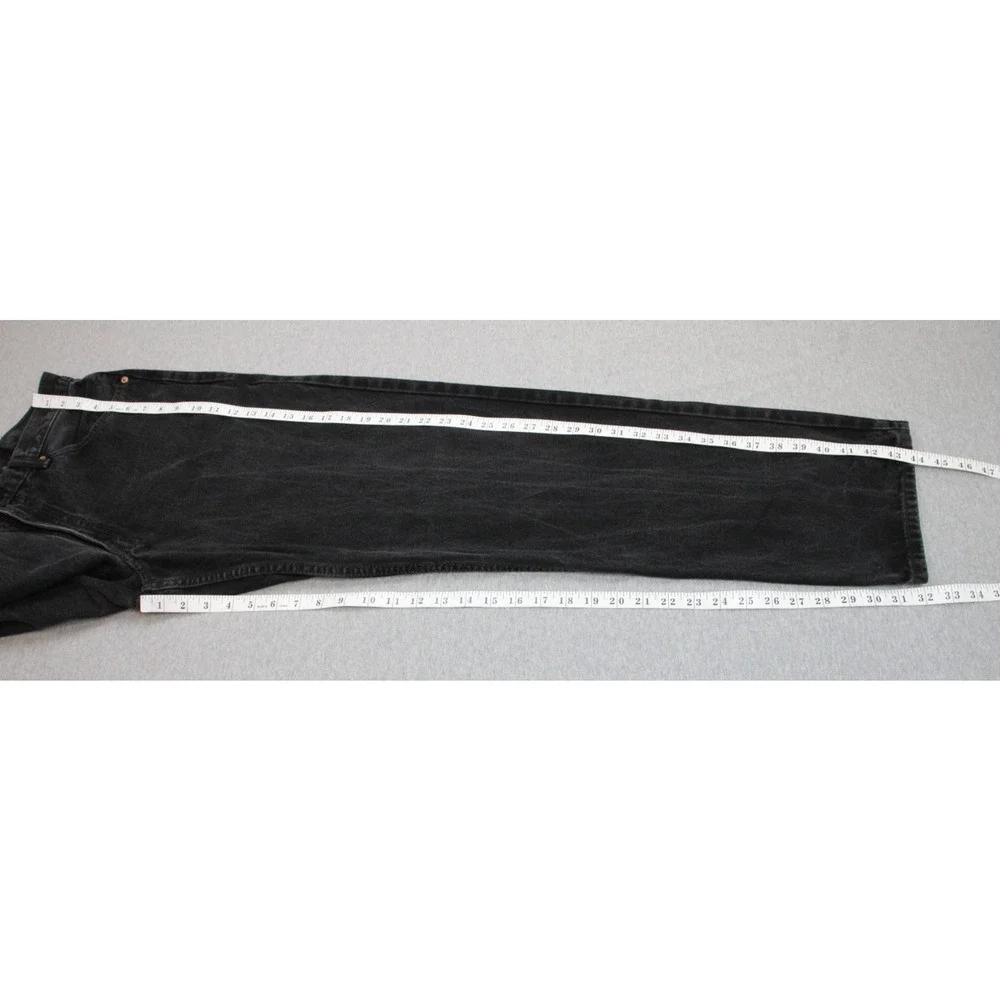 Levi's 550 Jeans Mens Size 38 X 34 Black Relaxed Fit Denim 100% Cotton